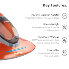 VonHaus UV Vacuum Cleaner 500W Handheld & HEPA Filtration thumbnail 5