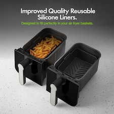 VonShef Dual Air Fryer 9L with 2 Silicone Liners thumbnail 7