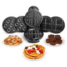 VonShef 3 in 1 Waffle Maker with Removable Plates 800W