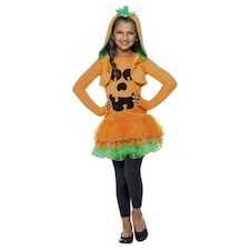 Pumpkin Tutu Dress Girls Fancy Dress Costume Kids Large - Age 10-12