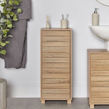 VonHaus Chester Bathroom Storage Cabinet in Oak Effect thumbnail 2