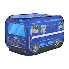 Living and Home Foldable Police Truck Pop-Up Tent Playhouse for Kids - Blue | Blue