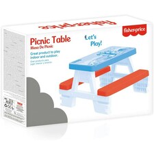 Dolu Fisher Price Picnic Table for 4 - White/Multi thumbnail 2