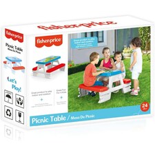Dolu Fisher Price Picnic Table for 4 - White/Multi thumbnail 3