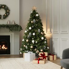Charles Bentley Luxury 8ft Faux Nordic Spruce Hinged Christmas Tree Artificial thumbnail 3