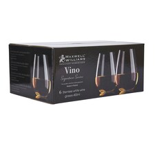 Maxwell & Williams Wine Glass Set White 400ml Set of 6 thumbnail 10