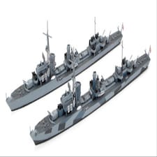 Tamiya German Destroyer Z Class Project Barbara 2 (1:700 Scale)