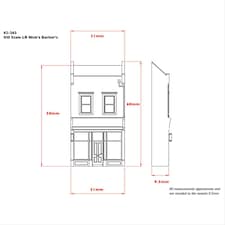 Graham Farish Scenecraft Low Relief Nick's Barbers (Pre-Built) thumbnail 3