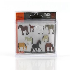 Gaugemaster TT120 Horses (9) Figure Set thumbnail 3