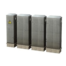 Bachmann Scenecraft Lineside Cabinets 4pcs (Pre-Built)