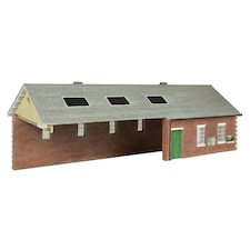 Bachmann Scenecraft S&DJR Train Shed Green/Cream (Pre-Built)