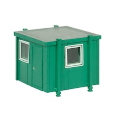 Bachmann Scenecraft Small Portable Office Green (Pre-Built)