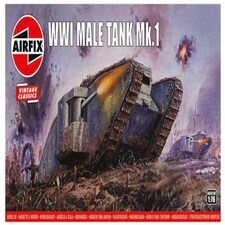 Airfix Vintage Classics British WWI Male Tank Mk.I (1:76 Scale)