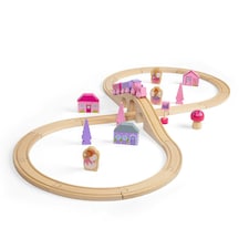 Bigjigs Rail Wooden Fairy Figure Of Eight Train Set - 35 Pieces