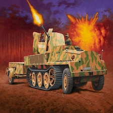 Revell German sWS Half Track with 37mm Flak43 Model Set (1:72)