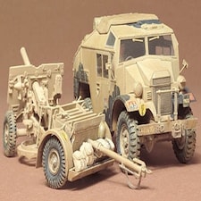 Tamiya British 25lb Field Gun & Quad Gun Tractor (1:35 Scale)