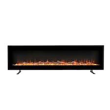 Living and Home 50 Inch Modern Electric Fireplace - Wall Mounted/Freestanding, with Remote Control, 1800W