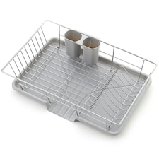 Living and Home Dish Drainer Drying Rack with Removable Drip Tray thumbnail 6