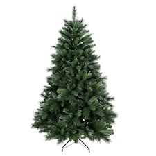 Charles Bentley 6ft Faux Nordic Spruce Hinged Christmas Tree Easy Assembly Green