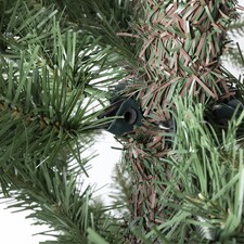 Charles Bentley 6ft Faux Nordic Spruce Hinged Christmas Tree Easy Assembly Green thumbnail 3