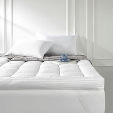 Luxurious Hotel 10cm Mattress Topper | White | 1