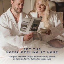 Luxurious Hotel 10cm Mattress Topper | White | 1 thumbnail 3