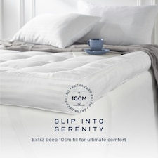 Luxurious Hotel 10cm Mattress Topper | White | 1 thumbnail 5
