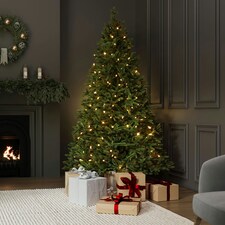 Charles Bentley Luxury 8ft Pre-Lit Faux Nordic Spruce Hinged Christmas Tree thumbnail 4