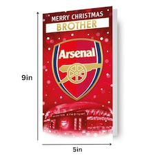 Arsenal FC Personalise Christmas Card With Sticker Sheet thumbnail 2