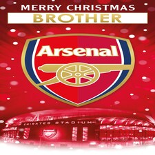 Arsenal FC Personalise Christmas Card With Sticker Sheet thumbnail 3