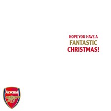Arsenal FC Personalise Christmas Card With Sticker Sheet thumbnail 4