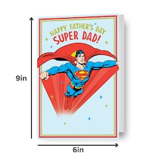 Superman 'Super Dad!' Father's Day Card thumbnail 2