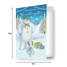 The Snowman Granddaughter Christmas Card thumbnail 2