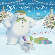 The Snowman Granddaughter Christmas Card thumbnail 3