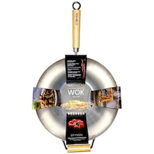 Stoven 34cm Heavy Gauge Carbon Steel Wok thumbnail 2