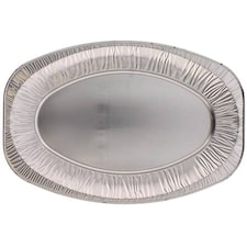 Medium Oval Plain Foil Platters 43cm / 17 in - Pack of 100