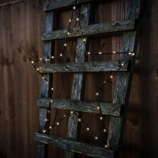 ValueLights IP44 Small Black Outdoor Warm White Star Light | Black thumbnail 3