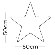 ValueLights IP44 Small Black Outdoor Warm White Star Light | Black thumbnail 6