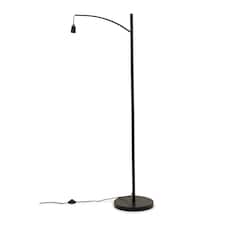 ValueLights Preto Black Curve Floor Lamp - Base Only | Black