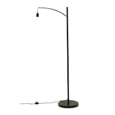 ValueLights Preto Black Curve Floor Lamp - Base Only | Black thumbnail 4