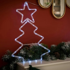 ValueLights Christmas Tree White Outdoor Decorative Light