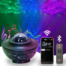 ValueLights Childrens Sky Light Projector Black Decoration | Black thumbnail 2