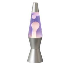 ValueLights Razzo Lava lamp Clear Silver Decoration Integrated Bulb