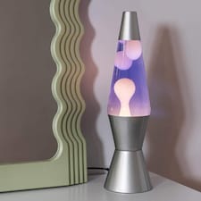 ValueLights Razzo Lava lamp Clear Silver Decoration Integrated Bulb thumbnail 2
