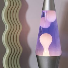 ValueLights Razzo Lava lamp Clear Silver Decoration Integrated Bulb thumbnail 3