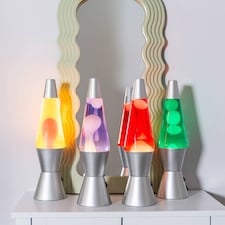 ValueLights Razzo Lava lamp Clear Silver Decoration Integrated Bulb thumbnail 5