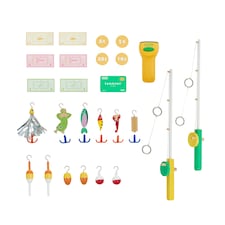 Teamson Kids My Little Helper Fishing Shop & 26 pc Accessory Set, Green/Yellow thumbnail 3