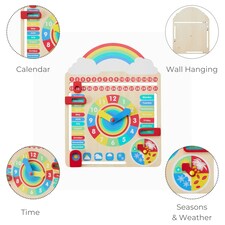 Teamson Kids Preschool Play All About Today Calendar, Multicolour thumbnail 4
