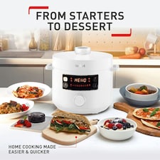 Tefal Turbo Cuisine 4.8L 1000W Electric Pressure Cooker White thumbnail 5