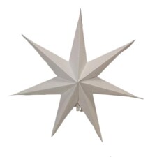 38cm White Paper Foldable Star Christmas Decoration thumbnail 10